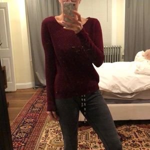 Theory merlot cashmere sweater - S